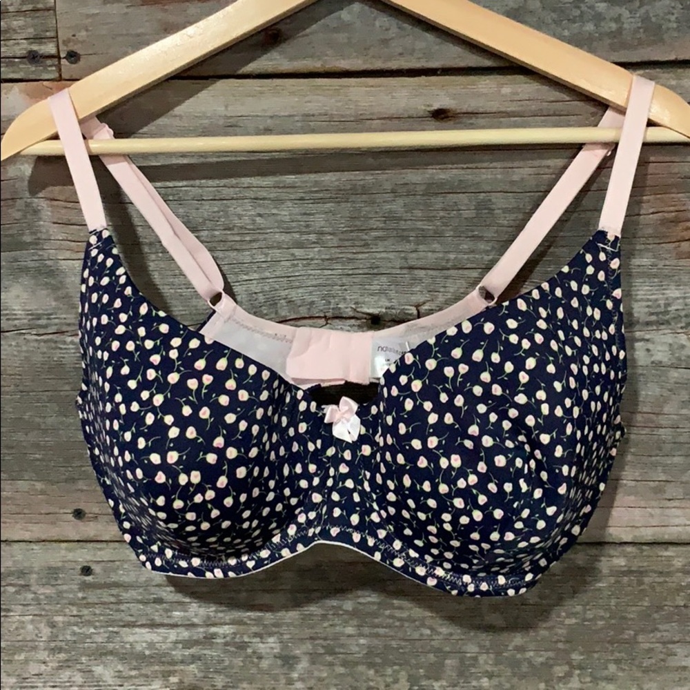 Naturally Close Blue & Pink Floral Bra
